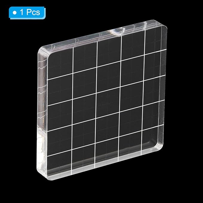 PATIKIL 2" x 2" Acrylic Stamp Block - Image 3