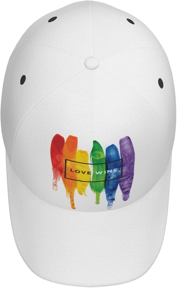 LGBT Gay Pride Rainbow Hat Men Women Baseball Cap Adjustable LGBT Trucker Hat Unisex Style Headwear Hats