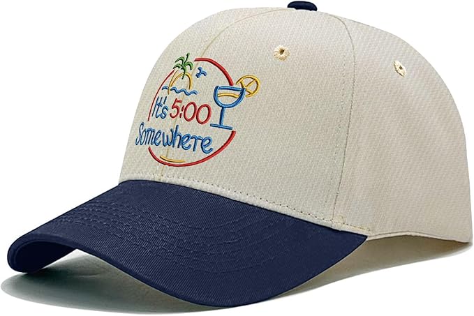 Jimmy Music Buffett Accessories Hats Its 5 Oclock Some Where Baseball Cap Mom Hat Pigment Black Womens Bucket