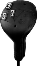 Snap-On Golf Club Covers for Right-Handed Golf Clubs, Easy On Off in 1 Second, Fits 460cc Drivers, Washable EVA Plastic with Shaft Lock, DIY Pins for Customization