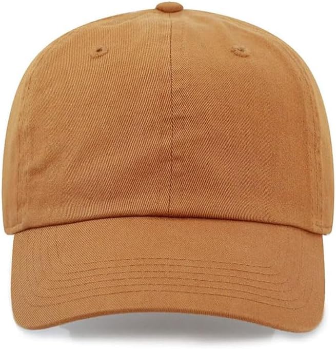 Cotton Baseball Cap Dad Hat – Washed Low Profile Adjustable Hat for Men Women Casual Outdoor Running Golf