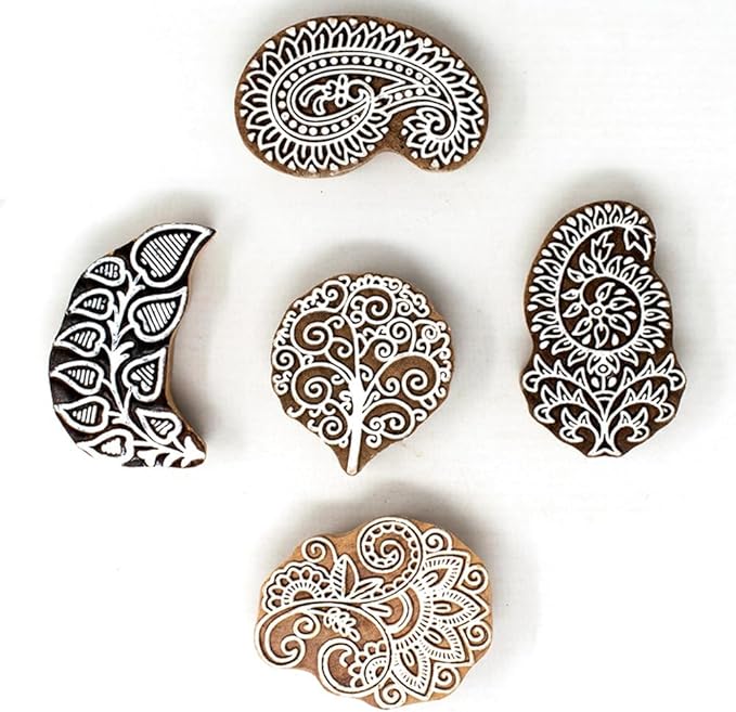 Handcarved Wooden Block Stamp for Printing Scrapbooking/Wooden Stamps for - Image 2