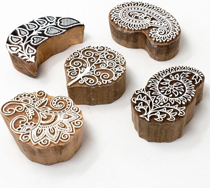 Handcarved Wooden Block Stamp for Printing Scrapbooking/Wooden Stamps for by Hashcart