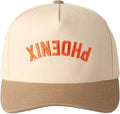 MIRMARU Two-Tone Vintage Canvas Trucker Hats for Men & Women, Adjustable Size Baseball Caps with Trendy Embroidered Design