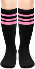 Olreco 1 Pack Toddler Kids Youth Soccer Socks Girls Boys Baseball Socks Youth Knee High Softball Football Accessories Cotton