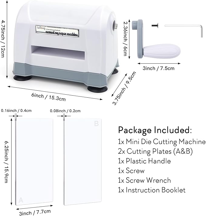 Mini Manual Die Cutting Machine, Portable Die Cut and Embossing Machine - Image 4