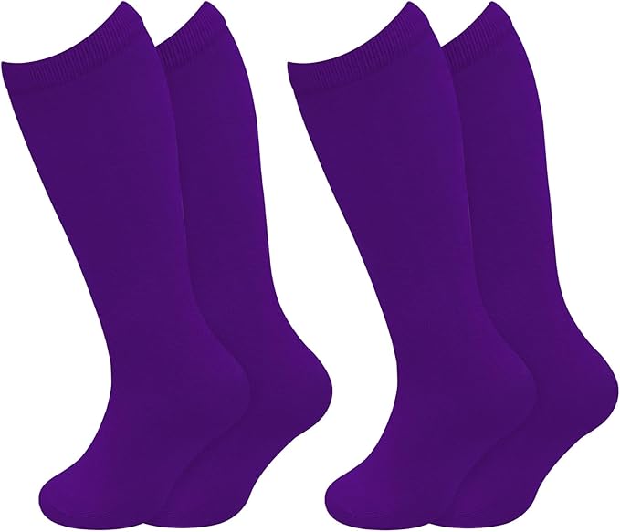 Sarfel Kids Soccer Socks Toddler Soccer Socks Girls Boys Soccer Socks Kids Tube Socks with Stripes Toddler Knee High Socks