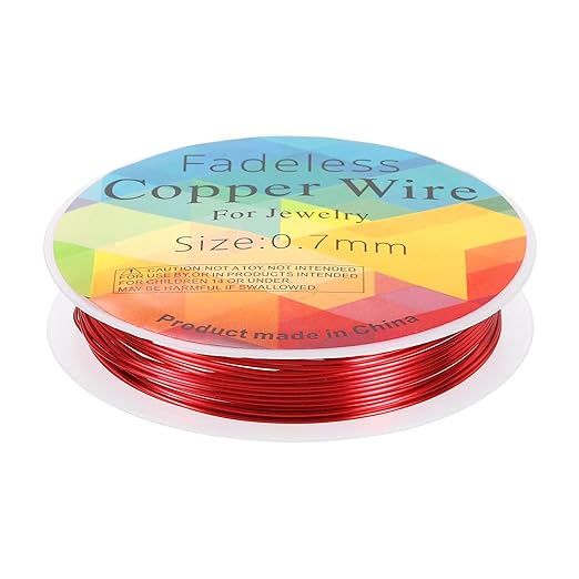 HARFINGTON 10ft Jewelry Wire, 22 Gauge Brass Craft Soft Metal Tarnish Resistant by HARFINGTON