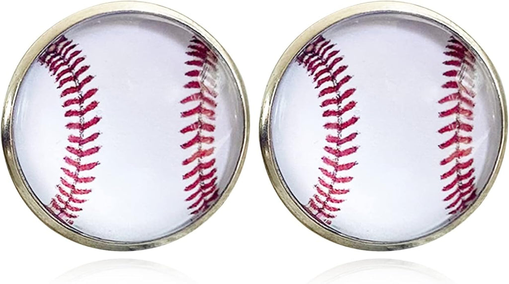 Baseball Earrings for Women Baseball Mom Accessories Essentials Game Day Fan Gifts Lightweight Sports Stud Earrings Jewelry Game Day Shirts Women