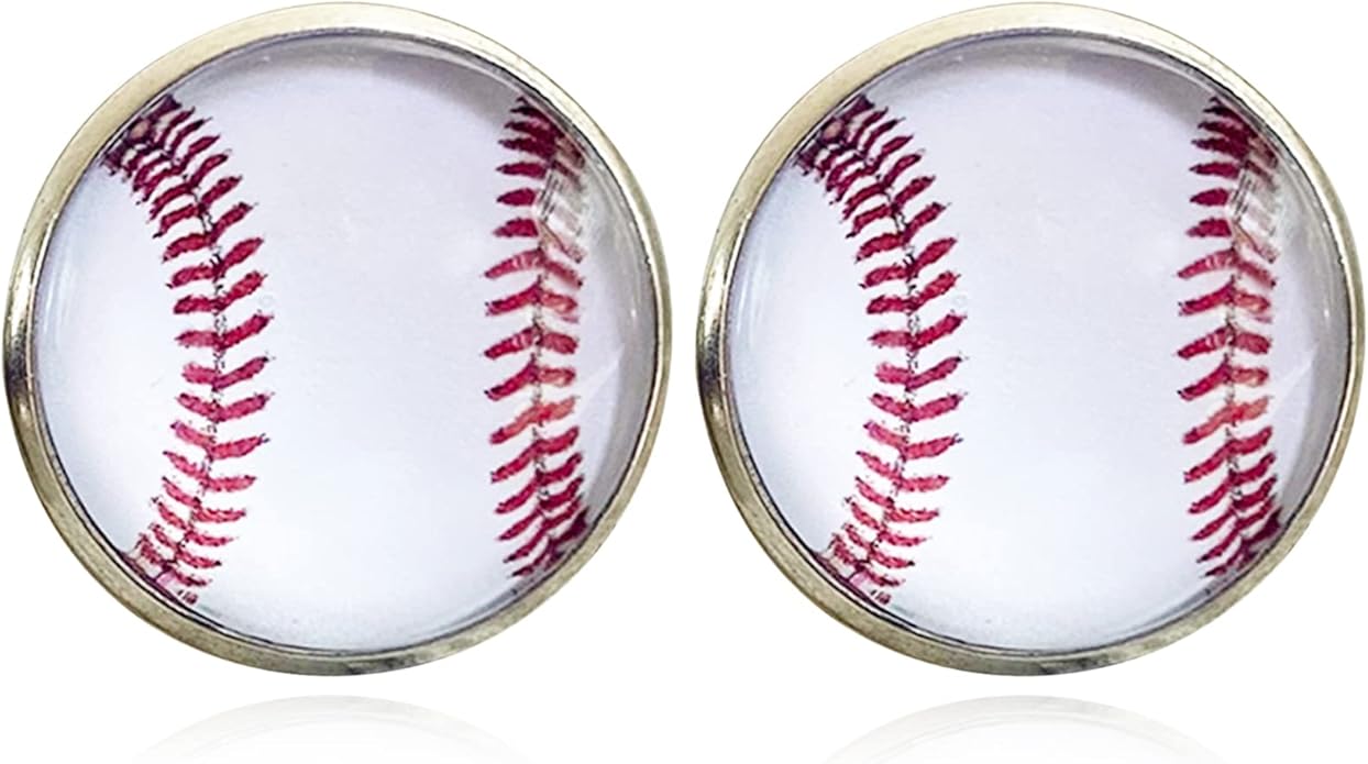 Baseball Earrings for Women Baseball Mom Accessories Essentials Game Day Fan Gifts Lightweight Sports Stud Earrings Jewelry Game Day Shirts Women