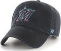 47 Brand MLB Team Color Home Primary Logo Clean Up Adjustable Baseball Cap Hat, Adult One Size Fits All