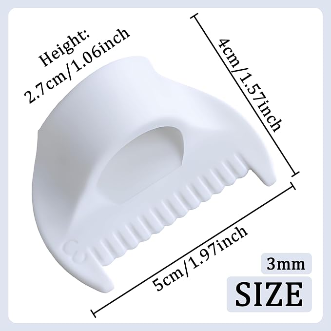 2 PCS 3mm Edge Lock Seam Guide, Mini Sewing Finger Ruler - Image 2
