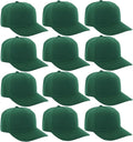 ZH 12 PC 5 Panel Baseball caps, Bulk Baseball caps, Customizable DIY Design, Wholesale Caps, One-Size-Fits-All