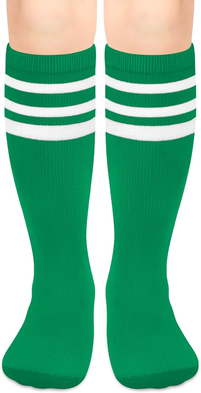 Olreco 1 Pack Toddler Kids Youth Soccer Socks Girls Boys Baseball Socks Youth Knee High Softball Football Accessories Cotton