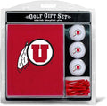 Team Golf NCAA Gift Set Embroidered Golf Towel, 3 Golf Balls, and 14 Golf Tees 2-3/4" Regulation, Tri-Fold Towel 16" x 22" & 100% Cotton