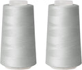 Sewing Thread Cone Set, 2 Pack Serger Thread, 3000 Yards Each, All Purpose by Unknown