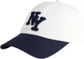 NY 3D Embroidered Cotton Dad Hat – New York Baseball Cap, Adjustable Metal Buckle Strap, Unstructured Low-Profile Style