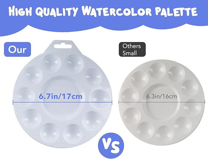 30Pcs Paint Tray Palettes, Plastic Paint Pallets - Image 3