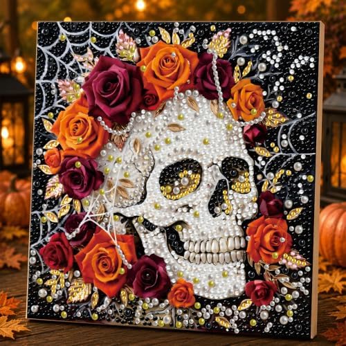 Reofrey DIY Halloween Pearl Art Kits for Adults, 5D Diamond Art Kits B07