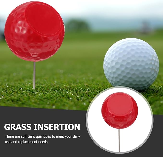 SUPVOX Golf Tee Marker 9.84 Inch Durable Colored Ball Marker for Golf Course Tee Box Accessories Practical Golfing Court Supply