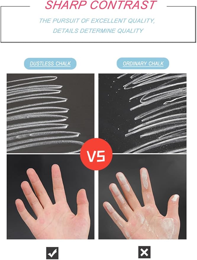 Non-toxic Dustless Chalk for Kids, Colored Sidewalk Chalk - Image 5