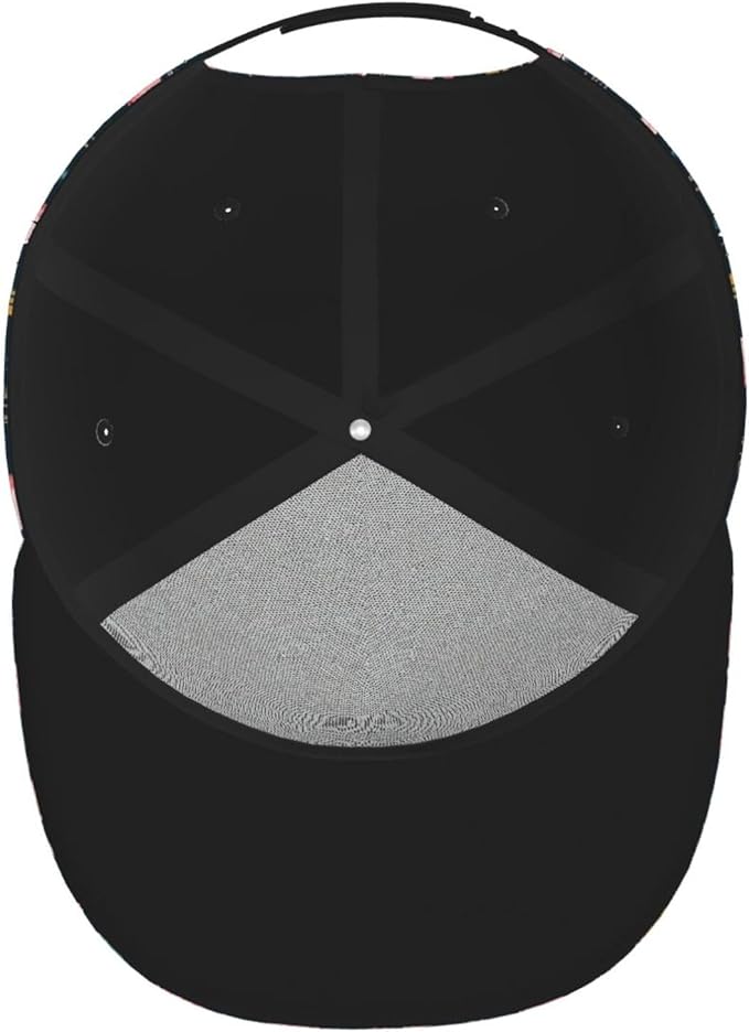 Fashion Snapback Hat for Men Women, Hip Hop Style Baseball Cap Flat Bill Hats Adjustable Trucker Sun Hat