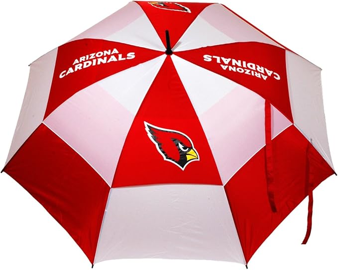 Team Golf NFL San Francisco 49ers Golf Umbrella 62" Golf Umbrella with Protective Sheath, Double Canopy Wind Protection Design, Auto Open Button