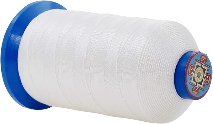 Mandala Crafts Heavy Duty Bonded Nylon Thread White - Image 3