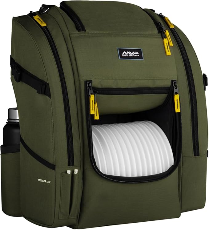 MVP Disc Sports Voyager Lite Backpack Disc Golf Bag (Choose Your Favorite Color)