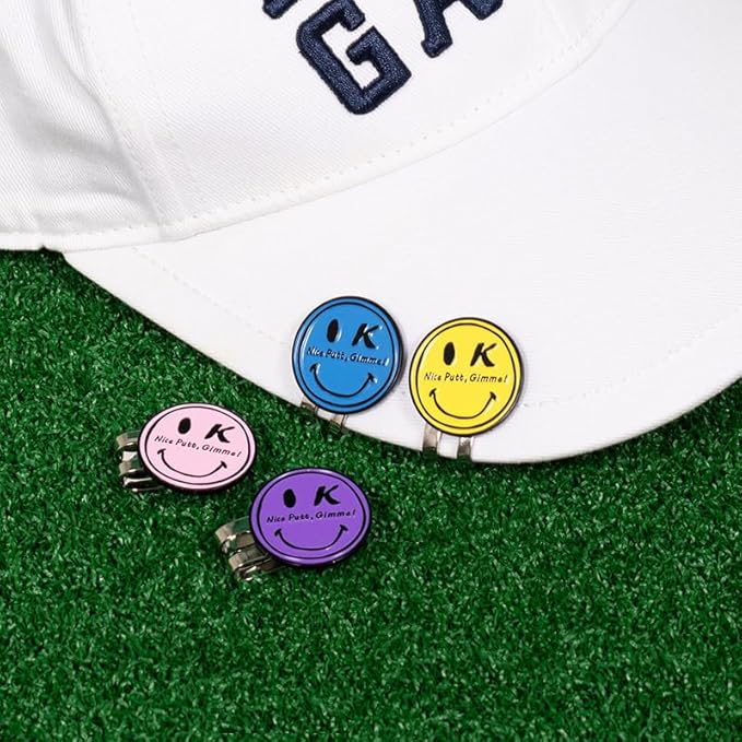 Funny & Unique Golf Ball Markers with Hat Clip – Creative Icon Designs for Golfers – Golf Accessories & Gifts