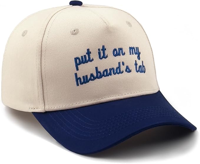 Funny Embroidered Trucker Hat, Vintage Two-Tone Cotton Baseball Cap for Men Women, Adjustable Dad Hat Gift Idea