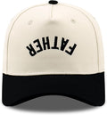 Embroidered Boy Girl Dad Mom Two-Tone Baseball Cap, Classic Dad Hat for Men Women His Her, Family Theme Gift Ideas