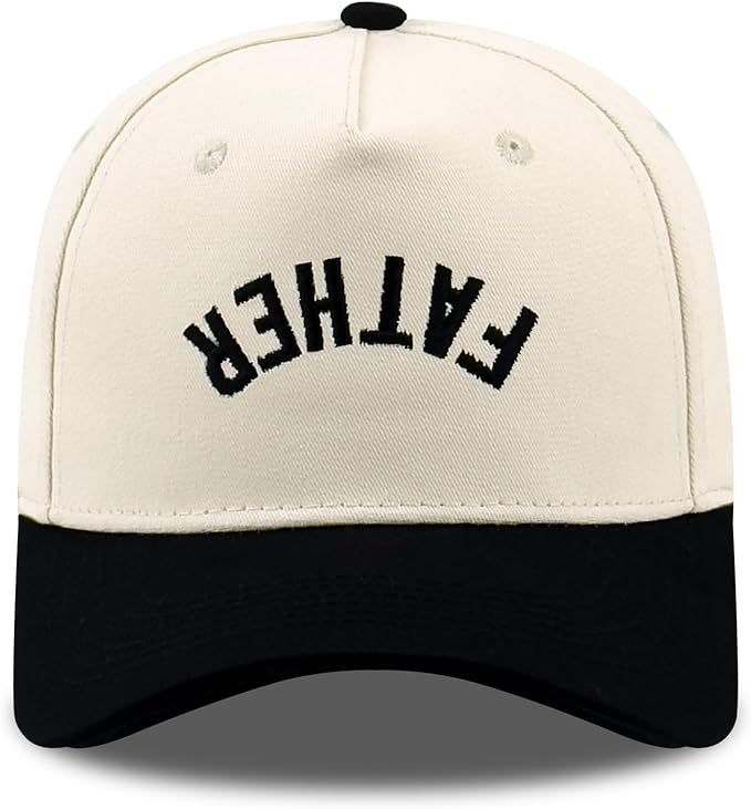 Embroidered Boy Girl Dad Mom Two-Tone Baseball Cap, Classic Dad Hat for Men Women His Her, Family Theme Gift Ideas