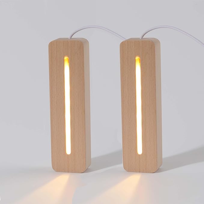 Resin Casting Mold Silicone Mold Supplies 2 Pack 6 Inch Rounded CuboidLed Wood by ESEDAGESiliconeMold