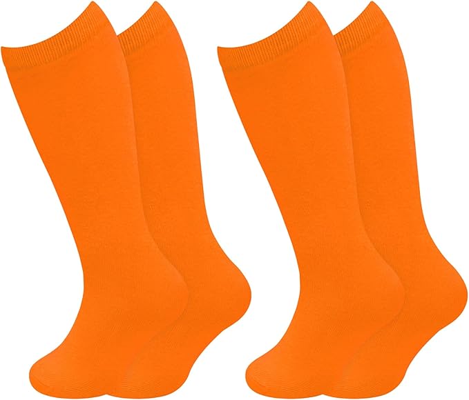 Sarfel Kids Soccer Socks Toddler Soccer Socks Girls Boys Soccer Socks Kids Tube Socks with Stripes Toddler Knee High Socks