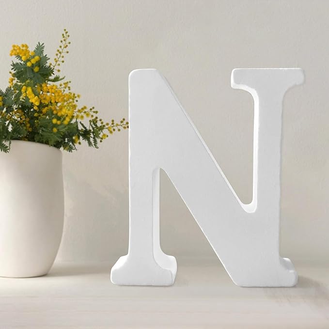 Wood Letters 4.3 Inch, Wooden Letters by UVEPBSMN