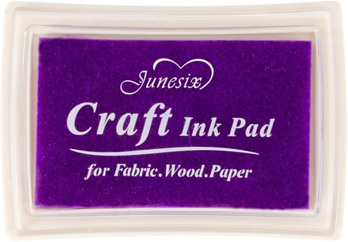 Purple Ink Pad Finger Washable Kids Stamp Ink Pad by Ancwzoz