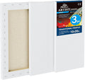 PHOENIX 10x20 Inch 3 Pack Artist Canvas by PHOENIX