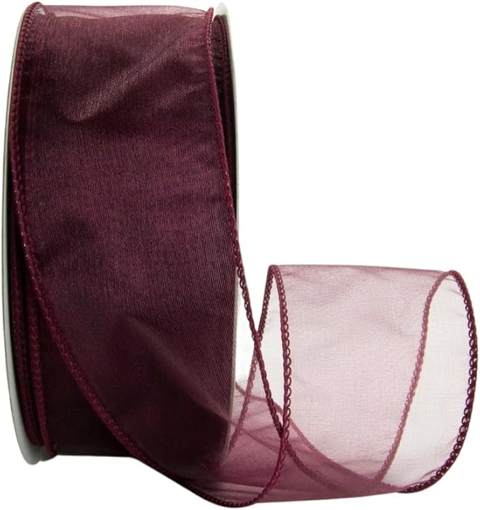 Ribbon Bazaar Sheer Organza Wired Ribbon by RibbonBazaar