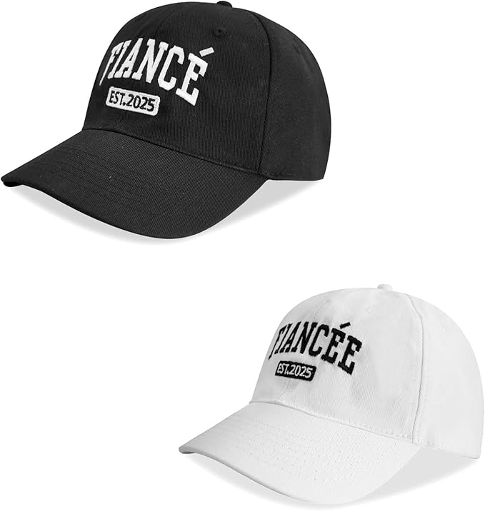 Embroidered Baseball Cap Women Men Engagement Anniversary Honeymoon Wedding Gifts Newlyweds Couples Adjustable Hats