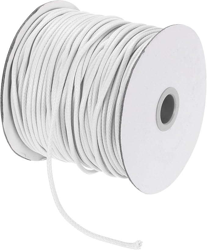 MECCANIXITY Waxed Cord 2.5mm Waxed Polyester Cord 87 Yard Wax String by MECCANIXITY