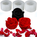 3 PCS Rose Silicone Molds Soap 3D Flower Mold Candle Mold Clay Resin Molds by JDHSilicone