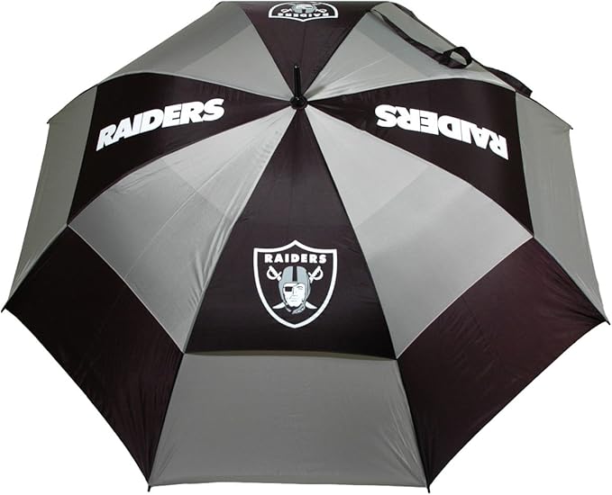 Team Golf NFL San Francisco 49ers Golf Umbrella 62" Golf Umbrella with Protective Sheath, Double Canopy Wind Protection Design, Auto Open Button