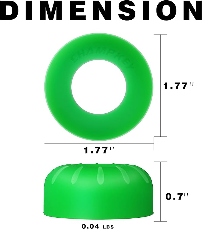 CHAMPKEY Premium Choke Up Rings 4 Pack | Reduced Hands Pain and Pressure Baseball Rings | Ideal for Baseball, Softball and Tee Ball Bat
