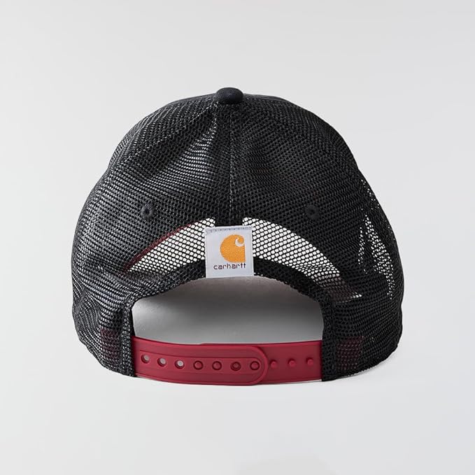 Carhartt Men's Canvas Mesh-Back Logo Graphic Cap