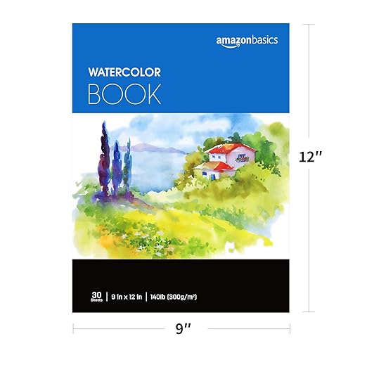 Amazon Basics Watercolor Pad, 140 lb / 300 gsm, 30 Sheets - Image 4