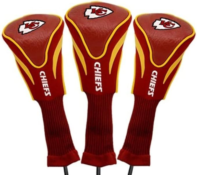 Team Golf NFL San Diego Chargers Contour Golf Club Headcovers (3 Count) Numbered 1, 3, & X, Fits Oversized Drivers, Utility, Rescue & Fairway Clubs, Velour Lined for Extra Club Protection