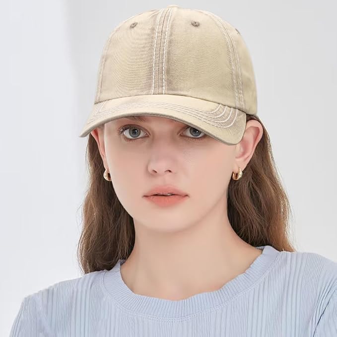 Baseball Cap Vintage Washed Hats Distressed Trucker Hat for Women Men