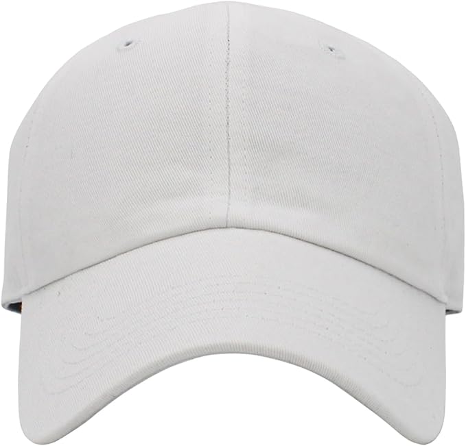KBETHOS Classic Unisex Cotton Adjustable Low Crown Baseball Cap – Plain Dad Hat