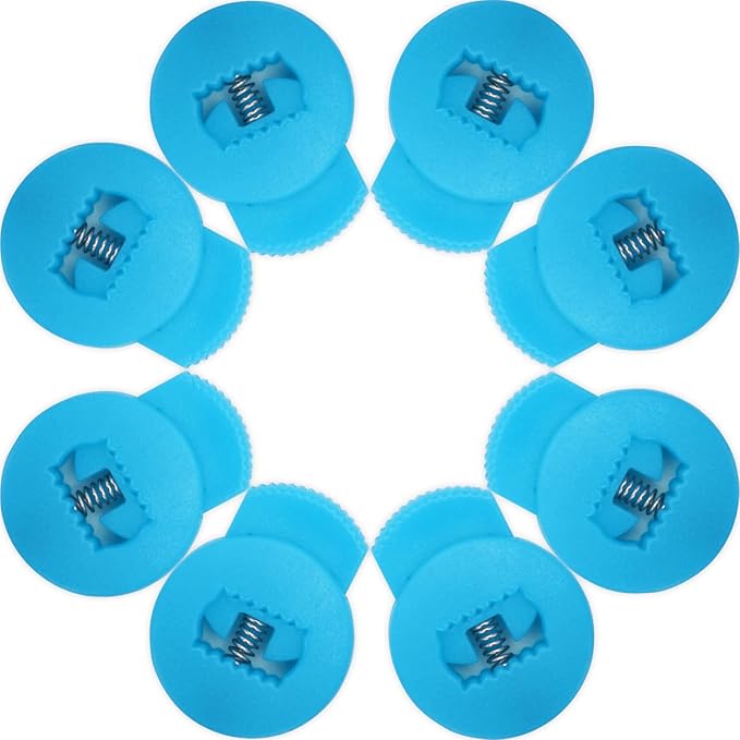 AliBall Glove Locks, Lace Locks for Baseball Glove 8 Pack, Never Need Thying Knots Again, Strong Elasticity, Made Plastic and Springs, Fits All Gloves, Baseball Gloves Accessories
